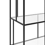 Стеллаж из металла и стекла Menzie Metal Rack варинант исполнения - 3 | Loft Concept в Костроме