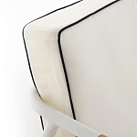 Садовый 2-х местный диван с подлокотниками из тика White варинант исполнения - 7 | Loft Concept в Костроме