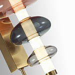 Бра с плафоном из разноцветного стекла Glass Peonies варинант исполнения - 1 | Loft Concept в Костроме