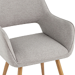 Стул в рогожке серого цвета NEASAN STOOL варинант исполнения - 7 | Loft Concept в Костроме