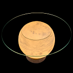 Торшер - журнальный стол Cryptocrystalline Stone варинант исполнения - 7 | Loft Concept в Костроме