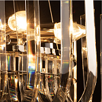 Бра цвета никель с изогнутыми хрустальными элементами Radiant Ribbons варинант исполнения - 7 | Loft Concept в Костроме