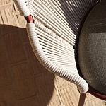 Дизайнерское уличное кресло с веревочной спинкой PETALO Armchair варинант исполнения - 11 | Loft Concept в Костроме