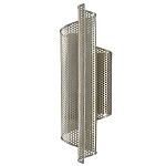 Бра серебряное изогнутой формы с перфорацией Perforation варинант исполнения - 3 | Loft Concept в Костроме