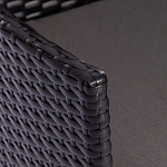 Обеденный комплект из искуственного ротанга Vintara черный варинант исполнения - 5 | Loft Concept в Костроме