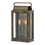 Настенный фонарь прямоугольной формы цвета состаренная латунь с двумя лампами Hinkley варинант исполнения - 1 | Loft Concept в Костроме