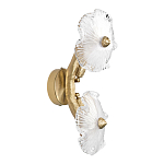 Бра с ветвистыми бронзовыми элементами и стеклянными рифлеными дисками Textured Glass Bra варинант исполнения - 4 | Loft Concept в Костроме