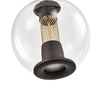 Подвесной светильник с плафоном в форме шара Inner Gleam Orb black  варинант исполнения - 3 | Loft Concept в Костроме
