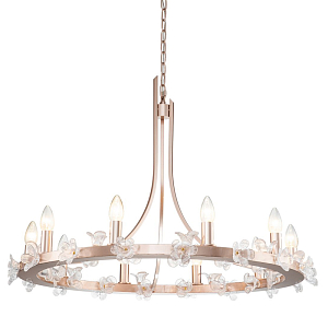 Люстра с декором из стеклянных цветов Myosotis