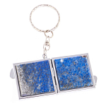 Зеркало брелок складное двухстороннее из натурального камня Лазурит Stone Mirrors варинант исполнения - 6 | Loft Concept в Костроме