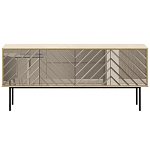 Длинная тумба с зеркальным декором Serena варинант исполнения - 9 | Loft Concept в Костроме