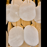 Люстра с овальными подвесками из натурального камня Spatial Composition варинант исполнения - 4 | Loft Concept в Костроме