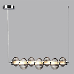Подвесной светильник линейный с 7-ю рифлеными стеклянными шарами Marcelh Light варинант исполнения - 8 | Loft Concept в Костроме