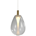 Подвесной светильник со стеклянным плафоном в форме капли NAOMI drop transparent glass варинант исполнения - 3 | Loft Concept в Костроме