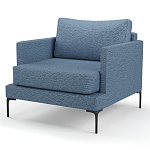 Мебельная ткань Шенилл голубой цвет 138 см T4-26 варинант исполнения - 5 | Loft Concept в Костроме