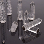 Люстра с двумя кольцами черного цвета с хрустальными элементами QUARTZ CRYSTAL варинант исполнения - 13 | Loft Concept в Костроме