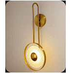 Бра бронзовое с прозрачным стеклянным плафоном Suspension варинант исполнения - 1 | Loft Concept в Костроме