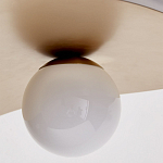 Люстра круглая с 2-мя металлическими абажурами Andromeda варинант исполнения - 3 | Loft Concept в Костроме