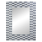 Прямоугольное зеркало с инкрустацией раковинами устриц Mother оf Pearl Facets варинант исполнения - 1 | Loft Concept в Костроме