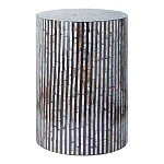 Столик с инкрустацией с перламутровым узором Dominic Black варинант исполнения - 1 | Loft Concept в Костроме