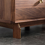 Прикроватный деревянный столик с ящиками Moon Walnut Furniture варинант исполнения - 4 | Loft Concept в Костроме