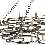 Люстра фигурная многоярусная из круглых элементов Round Metal Element варинант исполнения - 1 | Loft Concept в Костроме