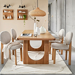 Деревянный стул из массива дуба Reed Oak Chair варинант исполнения - 6 | Loft Concept в Костроме