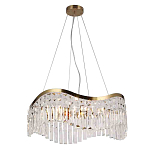 Люстра подвесная волнистой формы с хрустальными подвесками Ludivine Lighting варинант исполнения - 1 | Loft Concept в Костроме