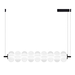 Светодиодный подвесной светильник линейный с белым воздушным плафоном Glowing Cloud варинант исполнения - 1 | Loft Concept в Костроме