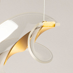 Люстра линейная с изогнутым плафоном Wave Line варинант исполнения - 10 | Loft Concept в Костроме