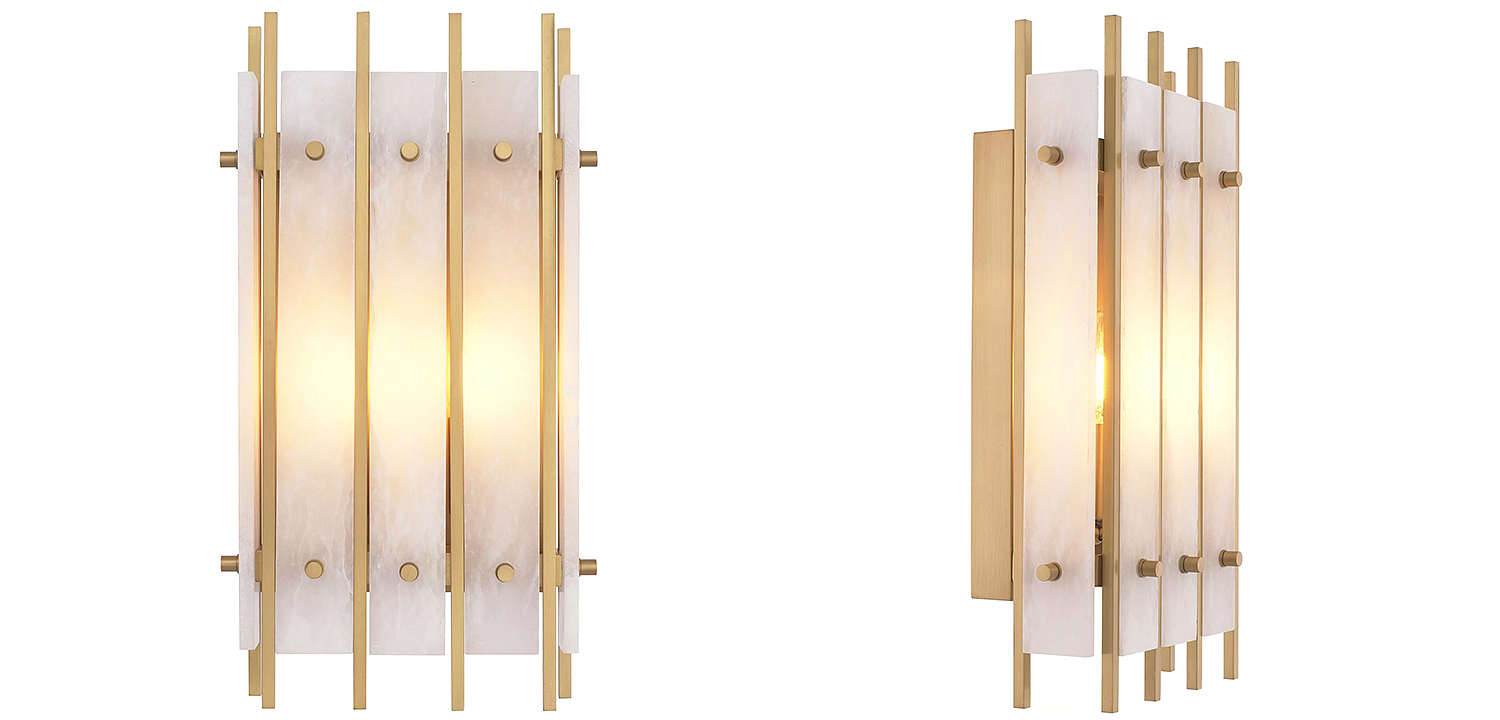 Бра Eichholtz Wall Lamp Sparks S Alabaster Бра Eichholtz Wall Lamp Sparks S Alabaster - Loft-Concept в Костроме