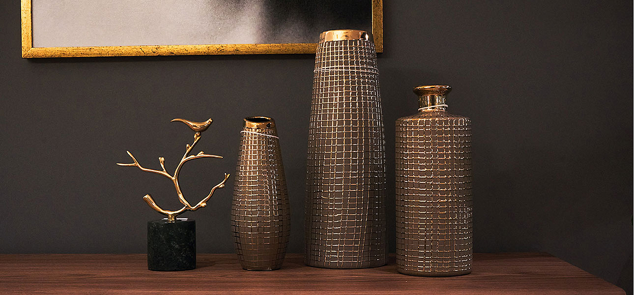 Ваза Golden mesh 35 Ваза Golden mesh 35 - Loft-Concept в Костроме