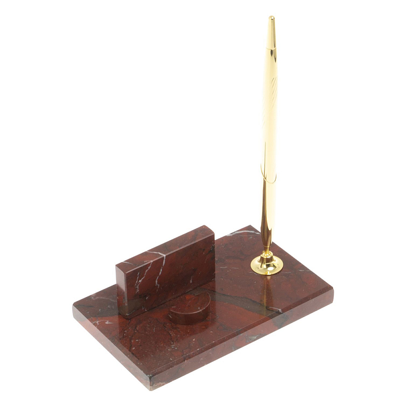 Подставка для телефона с ручкой из натурального камня креноид Natural Stone Stand Креноид Золотой Подставка для телефона с ручкой из натурального камня креноид Natural Stone Stand Креноид Золотой в Костроме | Loft Concept