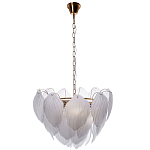 Люстра с лепестками из матового рифленого стекла Chandelier Water Lily варинант исполнения - 1 | Loft Concept в Костроме