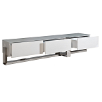 Тумба под телевизор со стеклянным фасадом Modern TumbvTV варинант исполнения - 2 | Loft Concept в Костроме