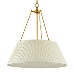 Подвесной светильник светодиодный с фактурным тканевым конусообразным абажуром White Fabric Lampshade варинант исполнения - 4 | Loft Concept в Костроме