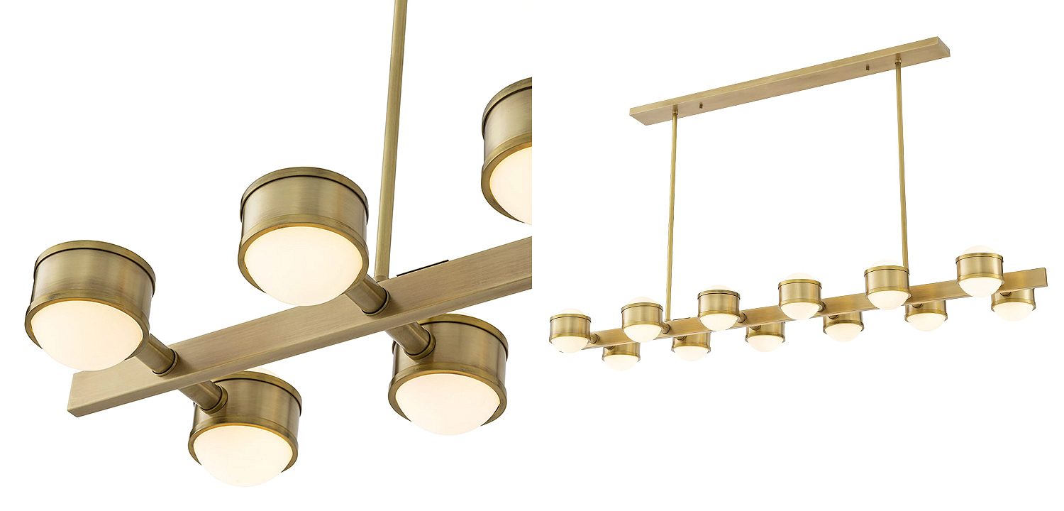 Люстра Eichholtz Chandelier Aldo Brass Люстра Eichholtz Chandelier Aldo Brass - Loft-Concept в Костроме