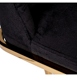 Стул обеденный велюровый черный с золотым каркасом Nobility варинант исполнения - 4 | Loft Concept в Костроме