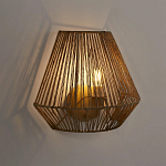 Бра с плетенным из пеньки абажуром Jutti H25 см варинант исполнения - 2 | Loft Concept в Костроме