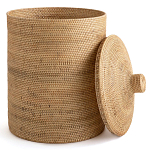 Плетеная корзина с крышкой Kheri Wicker Basket варинант исполнения - 3 | Loft Concept в Костроме