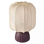 Настольная лампа с фактурным основанием и бежевым тканевым абажуром Modern Textured Table Lamp варинант исполнения - 1 | Loft Concept в Костроме