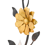 Бра черное с золотым цветком Bizarre Creation варинант исполнения - 1 | Loft Concept в Костроме