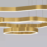 Люстра подвесная с 3-мя ассиметричными светодиодными лампами Golden Current варинант исполнения - 4 | Loft Concept в Костроме