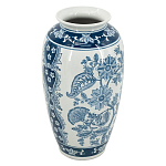 Ваза с синим цветочным орнаментом Blue & White Ornament  варинант исполнения - 1 | Loft Concept в Костроме