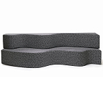 Дизайнерский модульный диван волнистой формы с цветным принтом Poltronova Superonda Sofa варинант исполнения - 2 | Loft Concept в Костроме