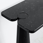 Консоль чёрная на 2-х конусообразных ножках Eros варинант исполнения - 2 | Loft Concept в Костроме