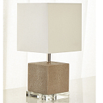 Настольная лампа деревянная с белым абажуром Wooden Table Lamp варинант исполнения - 1 | Loft Concept в Костроме