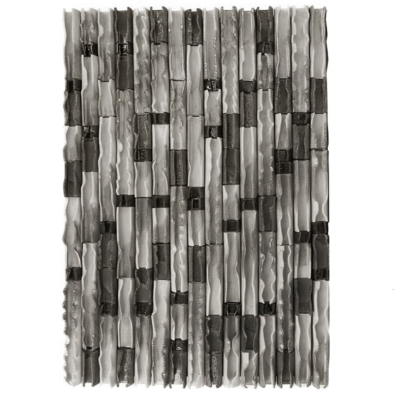 Фактурное Панно на стену Energy Flow Черный бетон Серый в Костроме | Loft Concept 