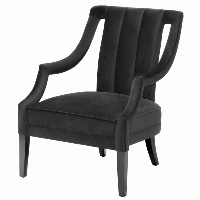 Кресло Eichholtz Chair Ermitage Black Черный Кресло Eichholtz Chair Ermitage Black Черный в Костроме | Loft Concept