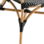 Кресло плетеное из ротанга Ronald Black White Rattan Chair варинант исполнения - 5 | Loft Concept в Костроме